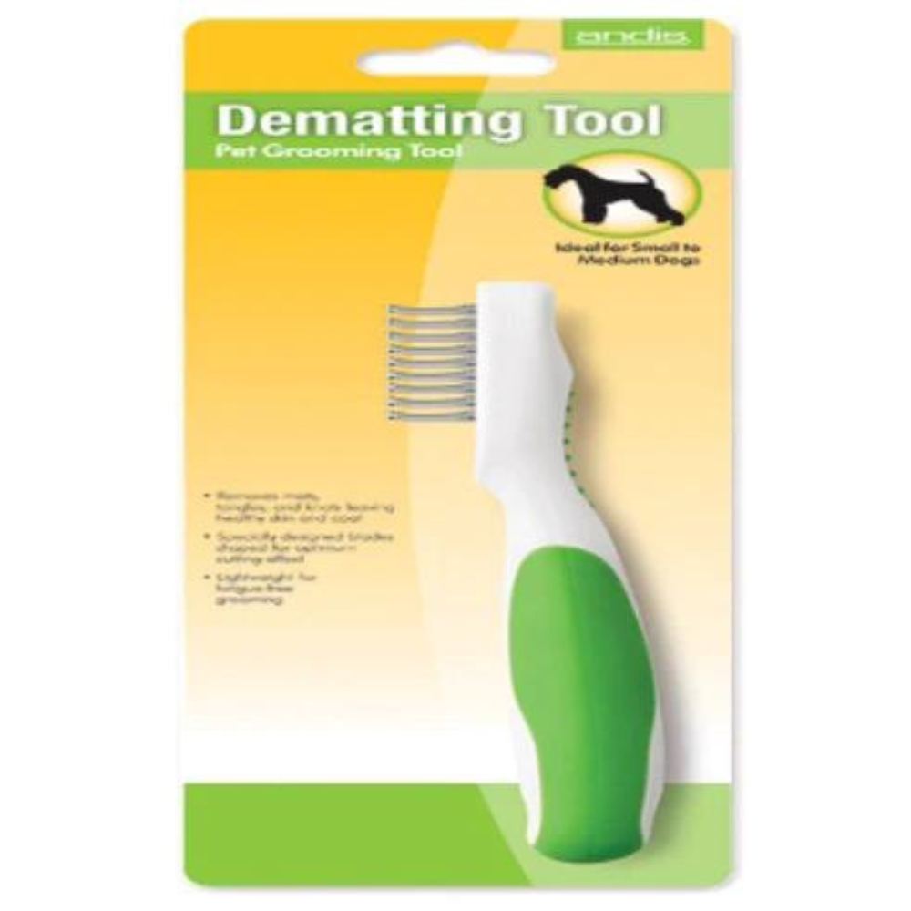 Andis Dematting Tool – White/Lime Green