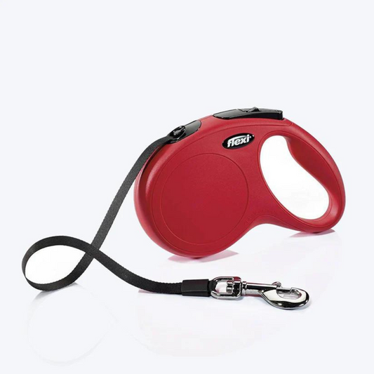 Flexi New Classic Tape Retractable Dog Leash Red - 5m