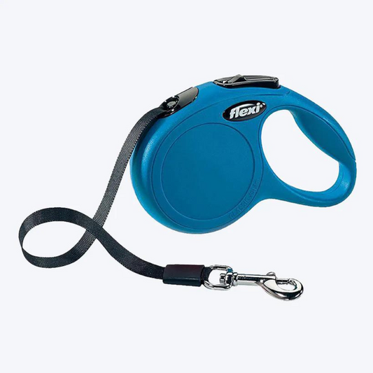 Flexi New Classic Tape Retractable Dog Leash Blue - 5m