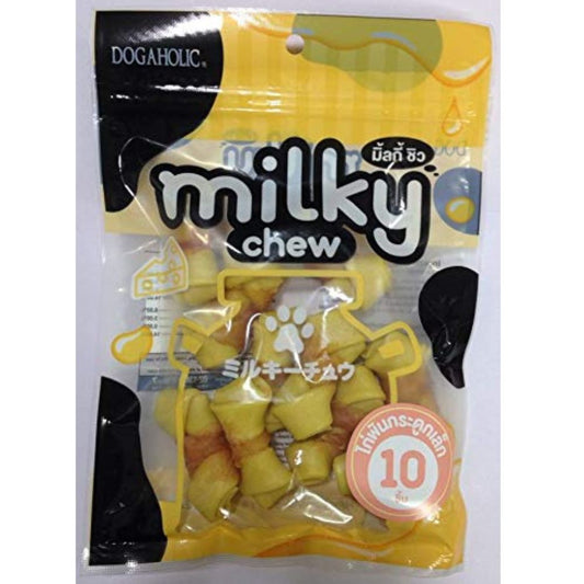 Dogaholic- MILKY CHEW Cheese & Chicken Bone (10 Pieces)