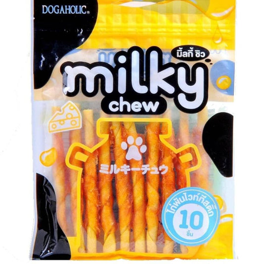 Dogaholic- MILKY CHEW Cheese & Chicken Sticks (10 Pieces)