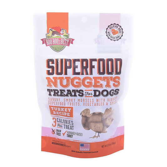 SuperFood Nuggets Treats for Dogs - Turkey Recipe 102g