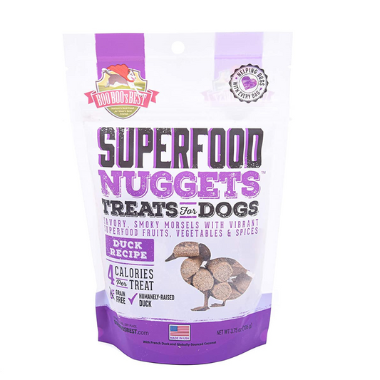 SuperFood Nuggets Treats for Dogs - Duck Recipe 102g