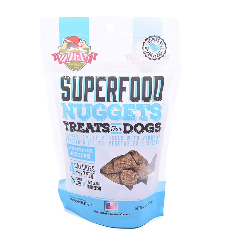 SuperFood Nuggets Treats for Dogs - Whitefish Recipe 106g