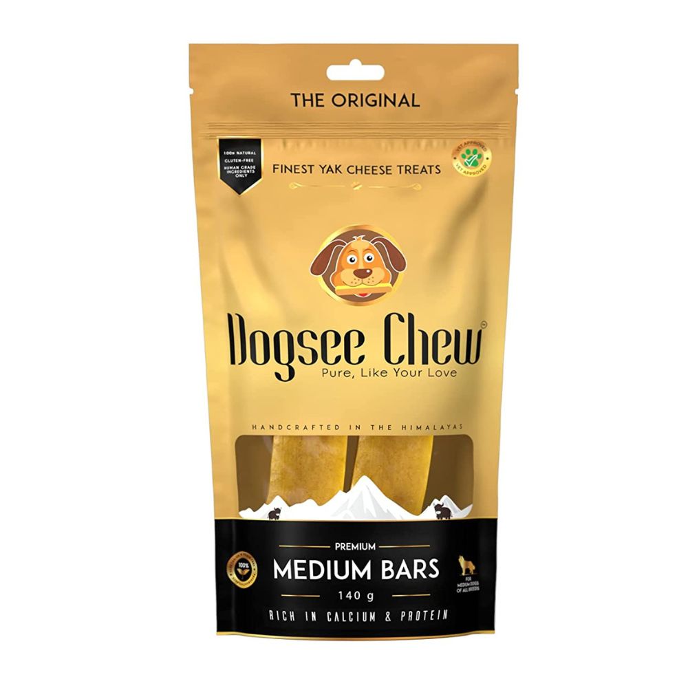 Dogsee - Chew 100% Natural Yak Milk Bars Medium Breed Dog Treats