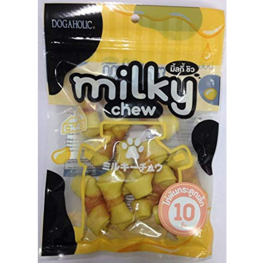 Dogaholic- MILKY CHEW Chicken Bone Style (10 Pieces)