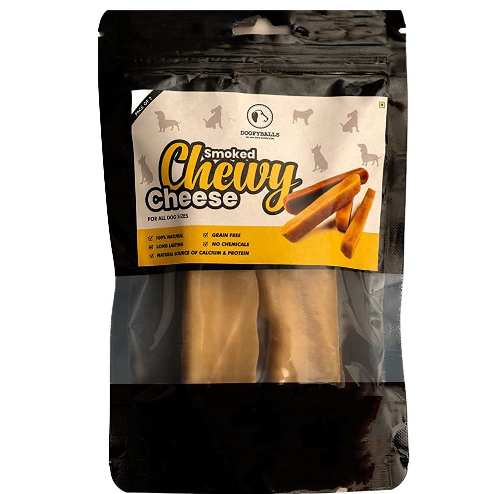 Doofyballs - Smoked Chewy Cheese Medium Dog Treats (Pack Of 2)