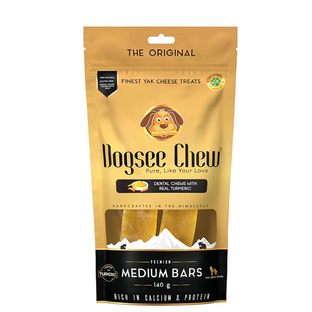 Dogsee - Chew Turmeric Chew Bars Medium Breed Dog Treats