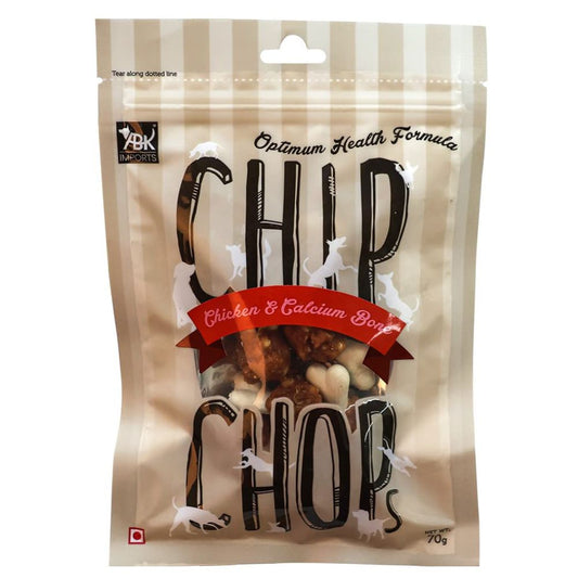 Chip Chops - Chicken and Calcium Bone 70g